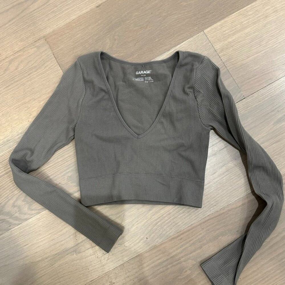 Garage Long Sleeve V-Neck Top
